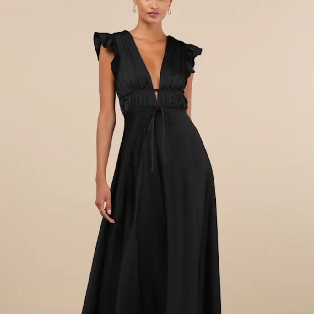 Lulu's Black Maxi Dress